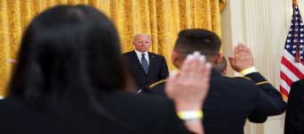 Biden Hosts Naturalization Ceremony