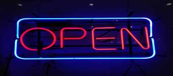Neon Open Sign
